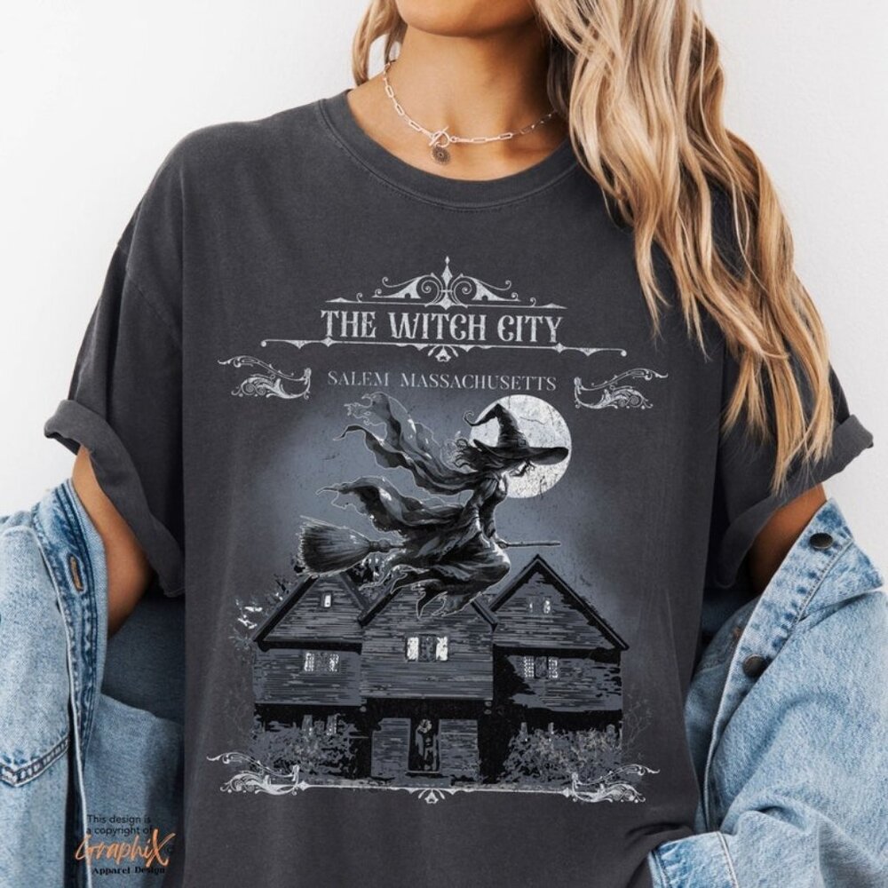 Halloween Shirt, Salem Massachusetts Shirt, Salem Witch tshirt